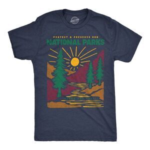Mens Funny T Shirts Protect And Preserve Our National Parks Awesome Nature